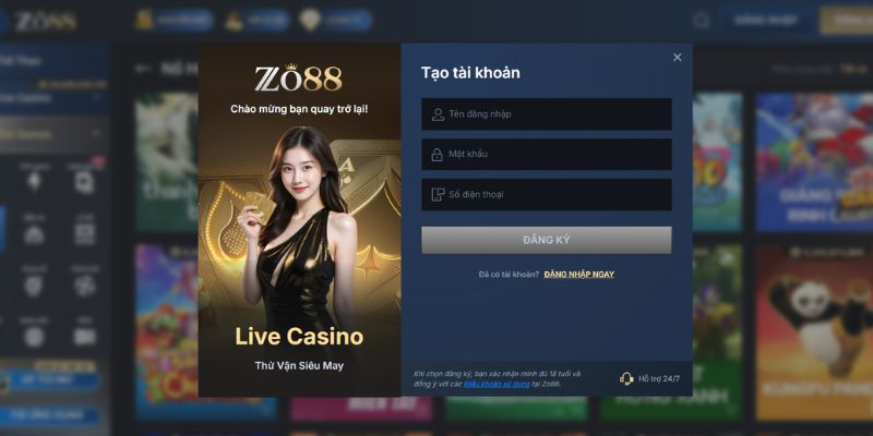 Cách tạo tài khoản Zowin chi tiết từ A-Z